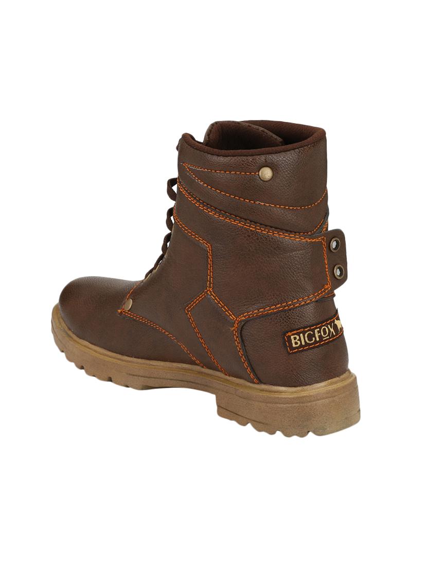 big fox brown leatherette high ankle boots - 16505500 - Zoom Image - 3