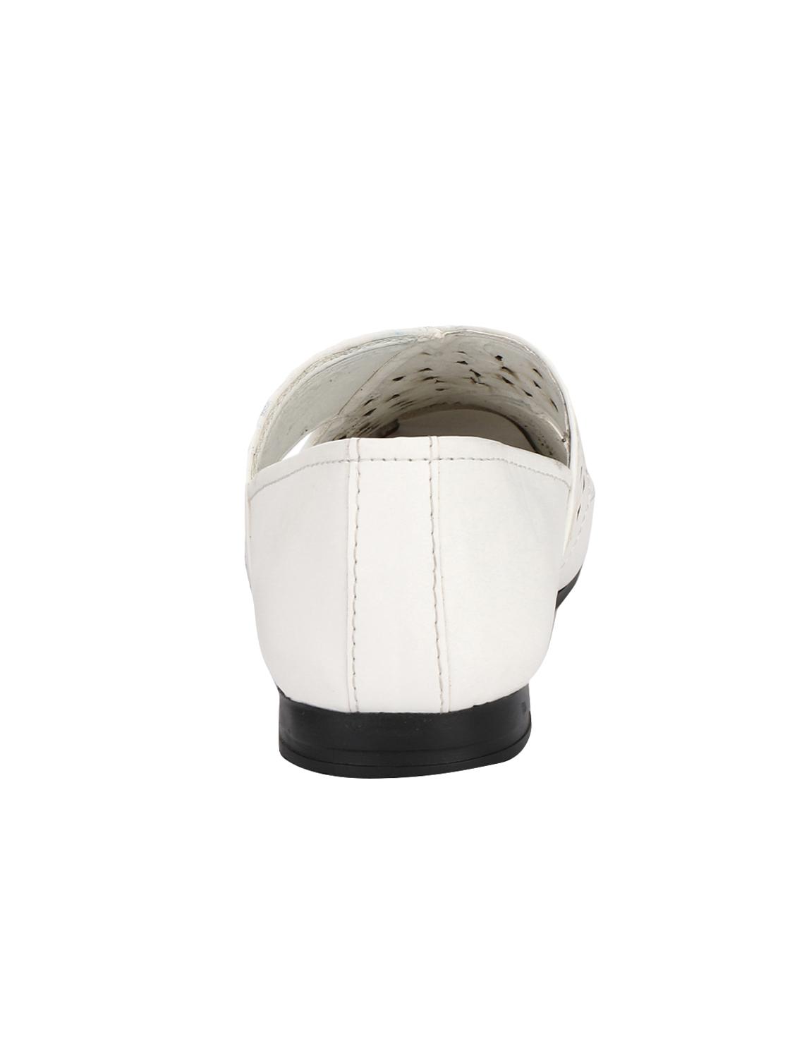 big fox white leatherette cut work jutis - 16505527 - Zoom Image - 3