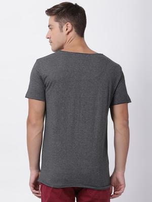 grey solid t-shirt - 16505562 - Standard Image - 3
