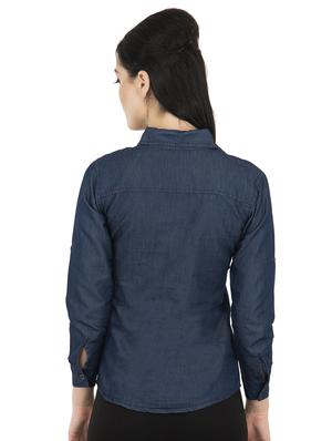 pocket patch denim shirt - 16506161 - Standard Image - 3