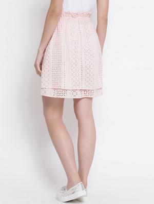 high rise drawstring waist a-line skirt - 16506723 - Standard Image - 3