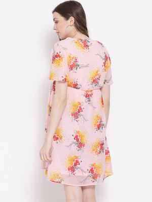 v neck floral maternity dress - 16506889 - Standard Image - 3