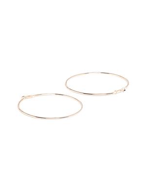 gold metal hoop earring - 16506953 - Standard Image - 3