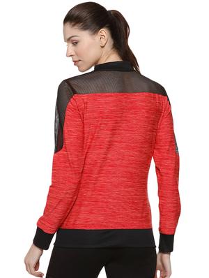mesh detail mock neck jacket - 16507502 - Standard Image - 3