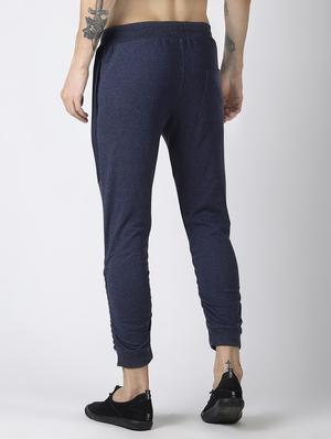 navy blue solid full length track pant - 16507505 - Standard Image - 3