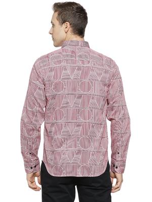 red printed casual shirt - 16508630 - Standard Image - 3