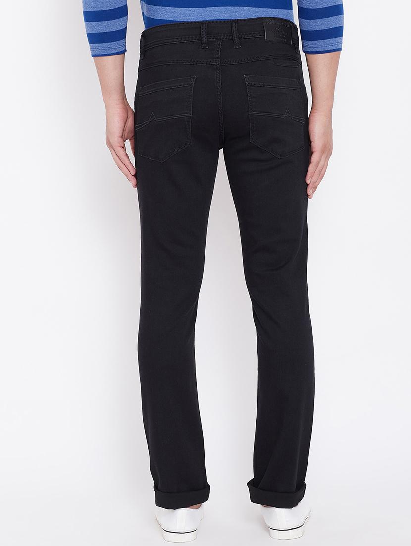 black solid plain jeans - 16509317 - Zoom Image - 3