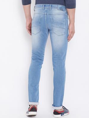 blue light washed jeans - 16509330 - Standard Image - 3