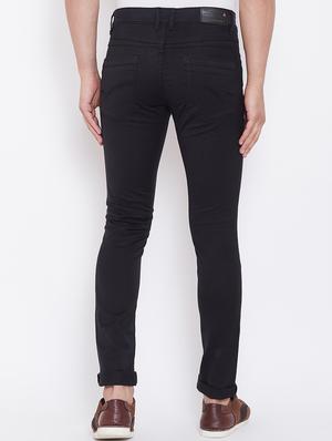 black solid plain jeans - 16509346 - Standard Image - 3