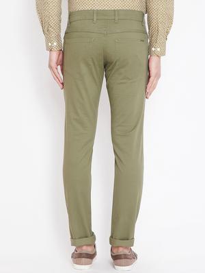 green solid chinos - 16509358 - Standard Image - 3