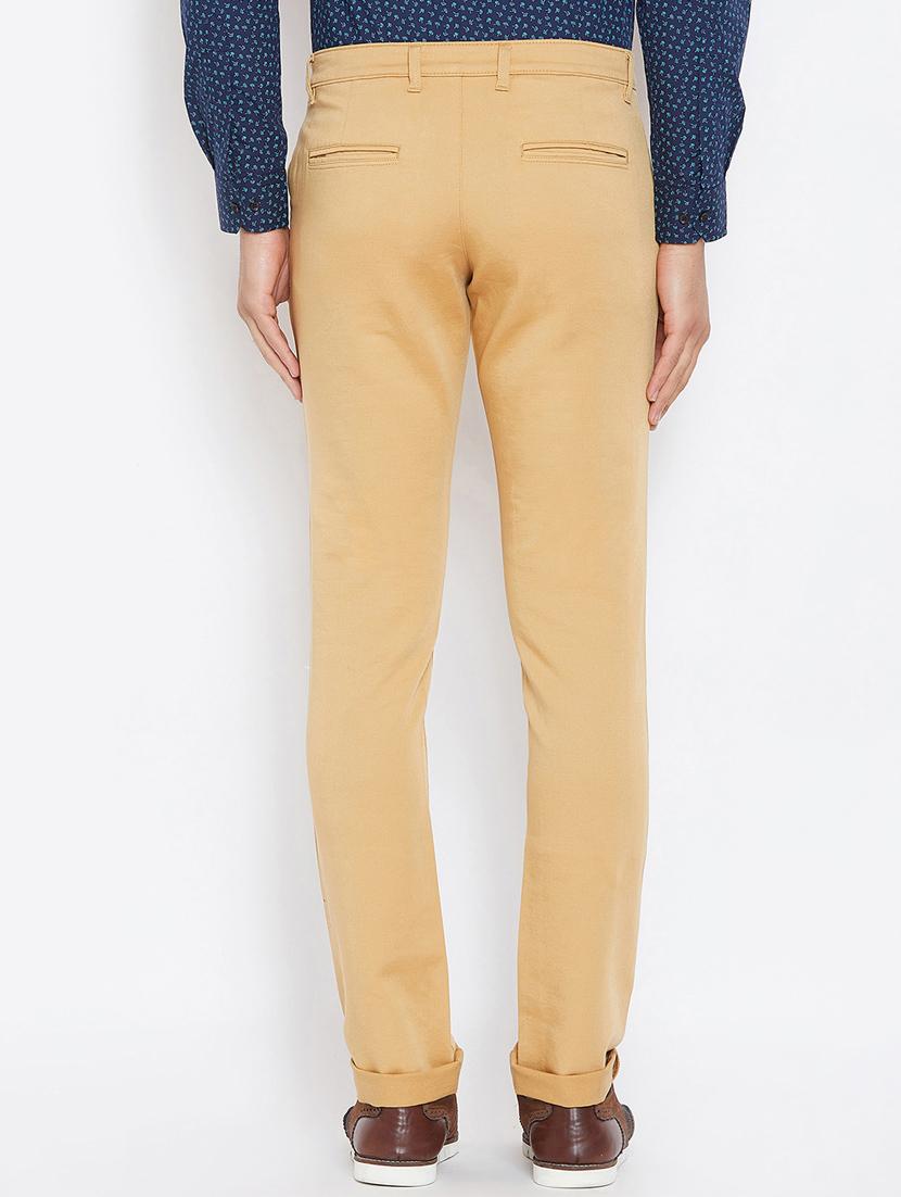 gold solid chinos - 16509363 - Zoom Image - 3
