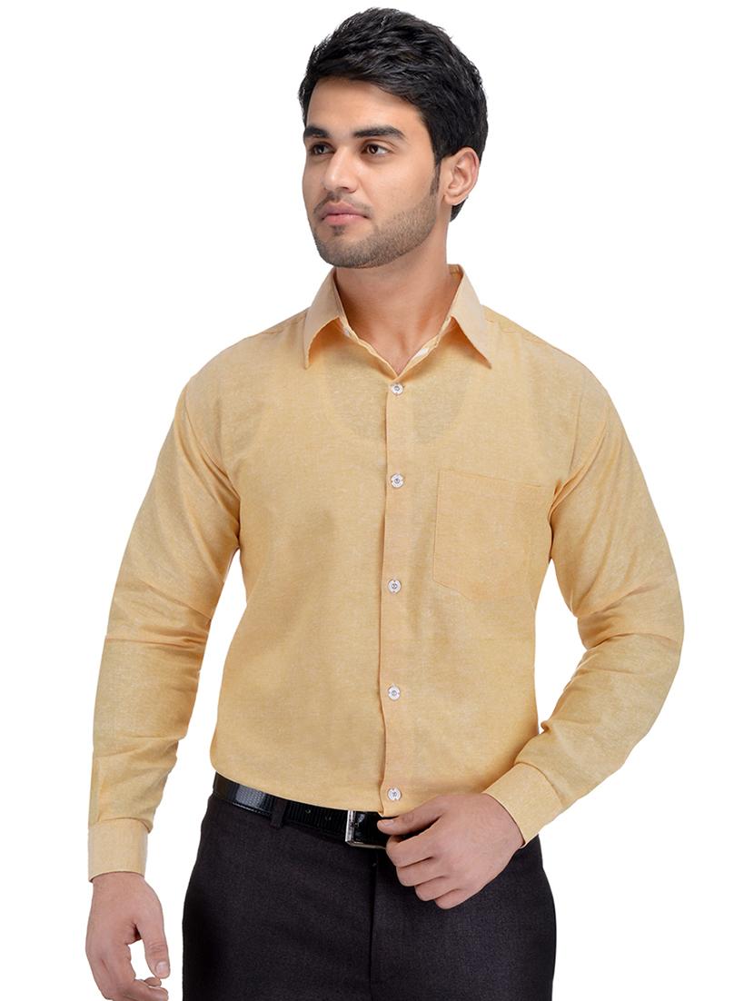 blue and yellow solid combo formal shirts - 16510260 - Zoom Image - 6