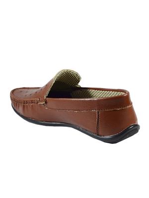 brown leatherette loafers - 16510467 - Standard Image - 3