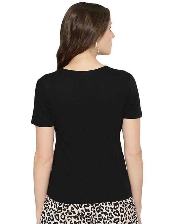 crew neck quirky text tee - 16510825 - Zoom Image - 3