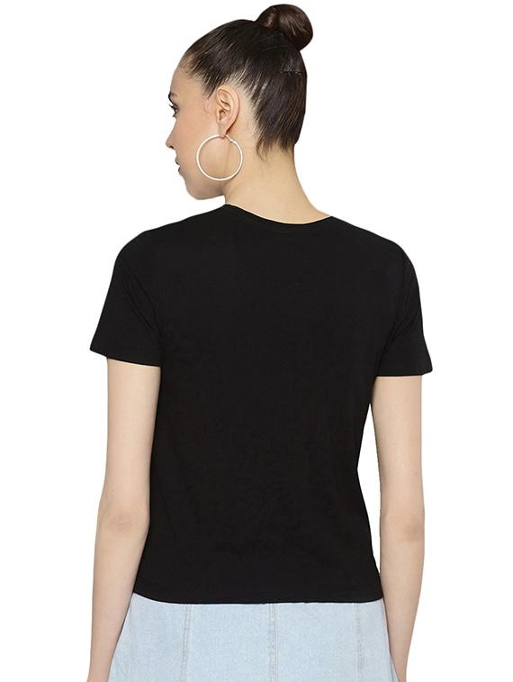 crew neck quirky text tee - 16510826 - Zoom Image - 3