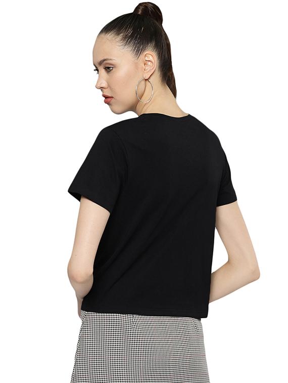 crew neck quirky text tee - 16510827 - Zoom Image - 3