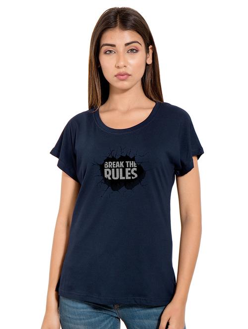 drop shoulder quirky printed tee - 16510902 - Standard Image - 1