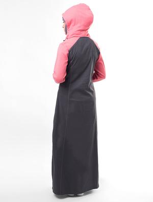 solid a-line cloaks & abaya - 16511506 - Standard Image - 3