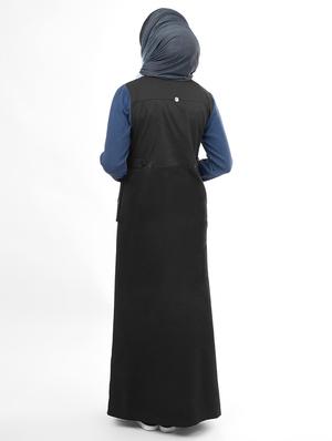 solid a-line cloaks & abaya - 16511519 - Standard Image - 3