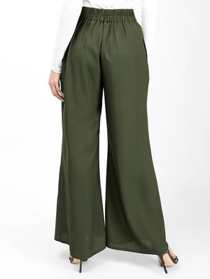 high rise pleated palazzo - 16512865 - Standard Image - 3