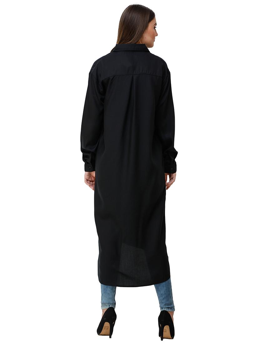 button up floral high low hijab dress - 16512900 - Zoom Image - 3