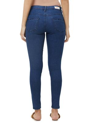 mid rise solid jeans - 16513187 - Standard Image - 3