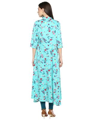floral a-line ethnic dress - 16513445 - Standard Image - 3