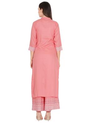 pastel kurta palazzo set - 16513478 - Standard Image - 3