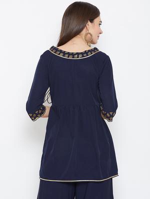 solid angrakha kurti - 16514764 - Standard Image - 3