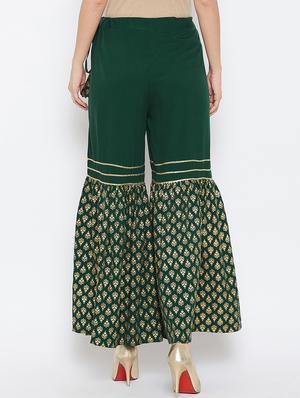 ethnic motif printed sharara - 16514886 - Standard Image - 3