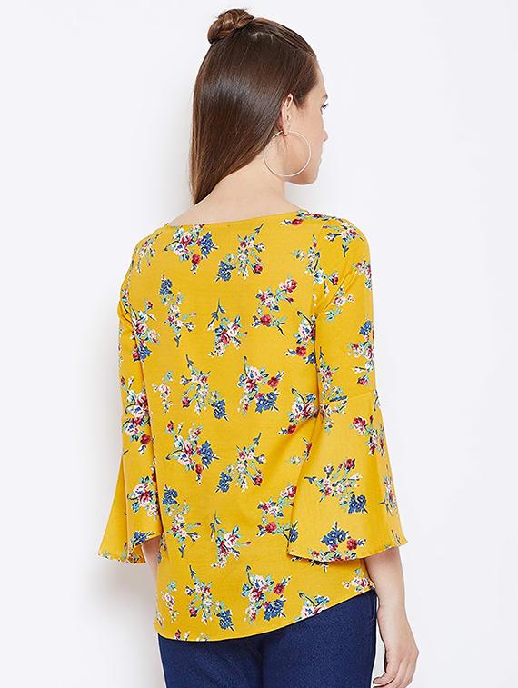 bell sleeved flora top - 16514893 - Zoom Image - 3