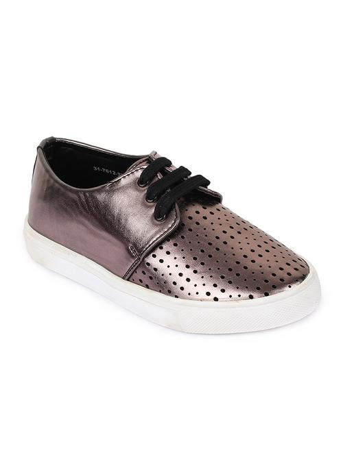metallic lace-up casual shoes - 16515298 - Standard Image - 1