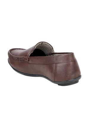 hip street brown leatherette slip on loafers - 16515346 - Standard Image - 3