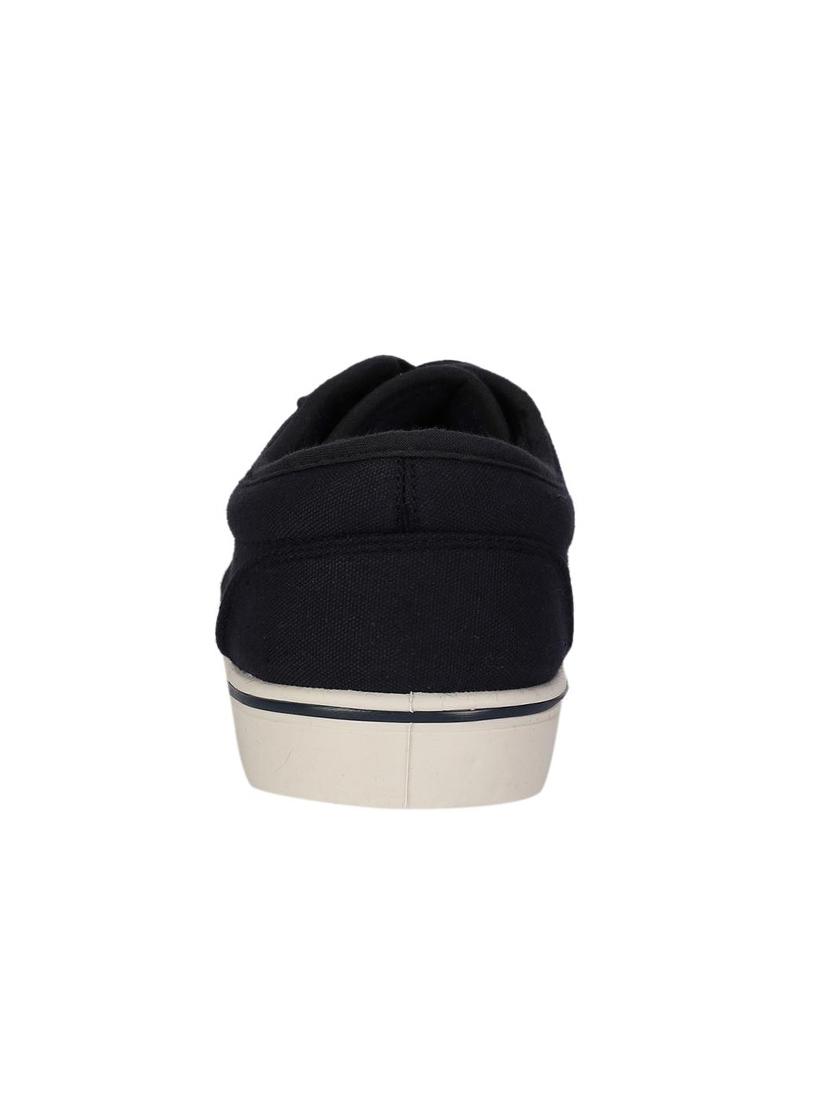 peter england navy blue canvas lace up sneakers - 16516169 - Zoom Image - 3