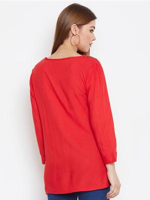 embroidered detail long sleeved top - 16517544 - Standard Image - 3