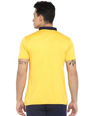 yellow cut & sew collared t-shirt - 16517940 - Standard Image - 3