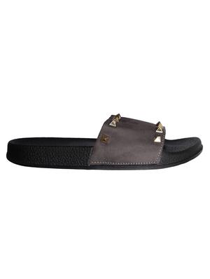 grey slip on slides - 16518636 - Standard Image - 3