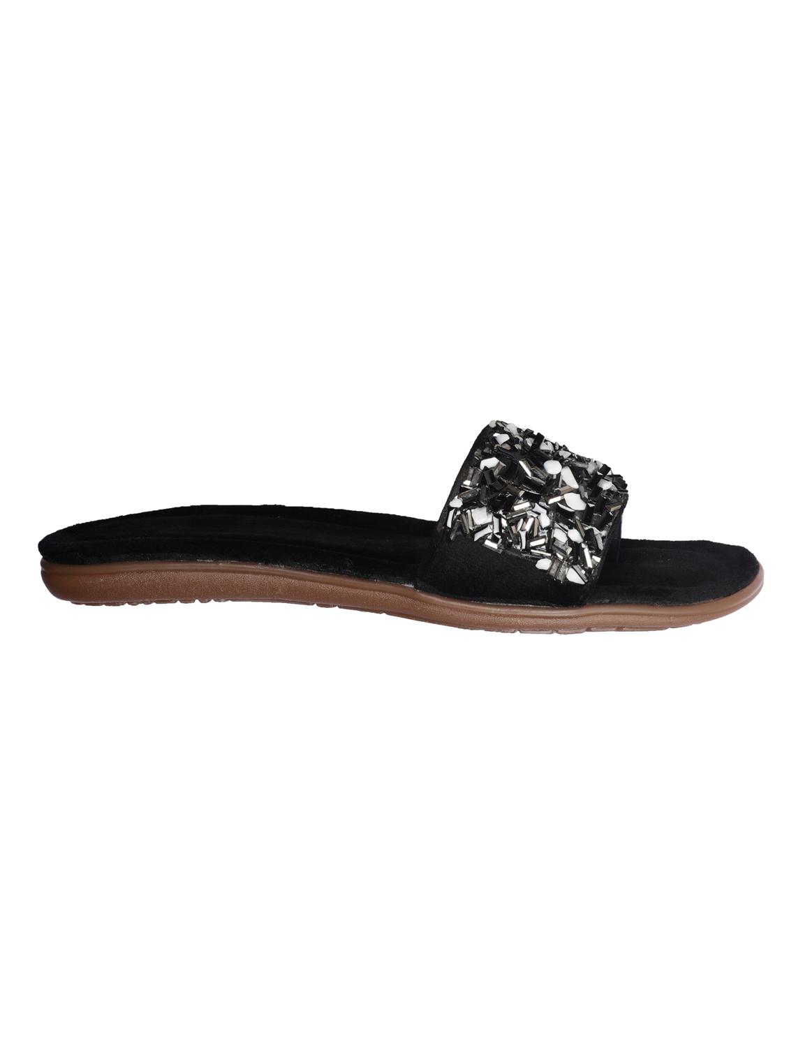 black slip on sandals - 16518639 - Zoom Image - 3
