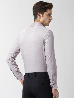 white self design formal shirt - 16518901 - Standard Image - 3