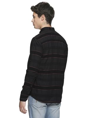 grey striped casual shirt - 16519221 - Standard Image - 3