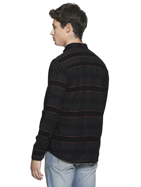 grey striped casual shirt - 16519221 - Zoom Image - 3