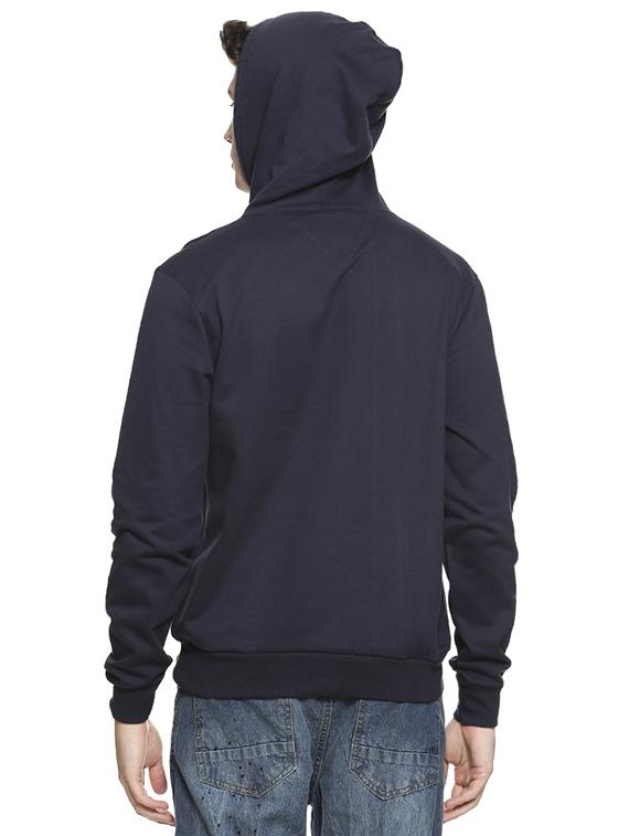 navy blue chest print sweatshirt - 16519272 - Zoom Image - 3