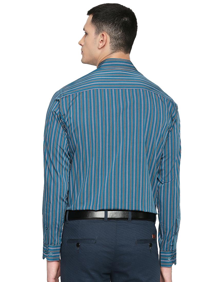 blue striped formal shirt - 16519737 - Zoom Image - 3