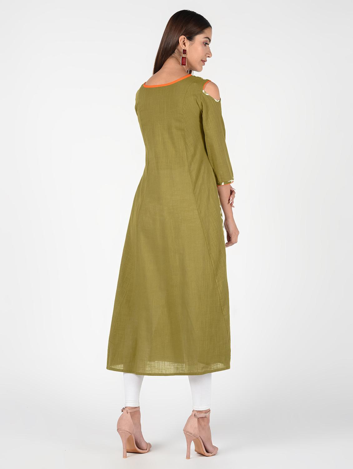 printed layered kurta - 16520016 - Zoom Image - 3