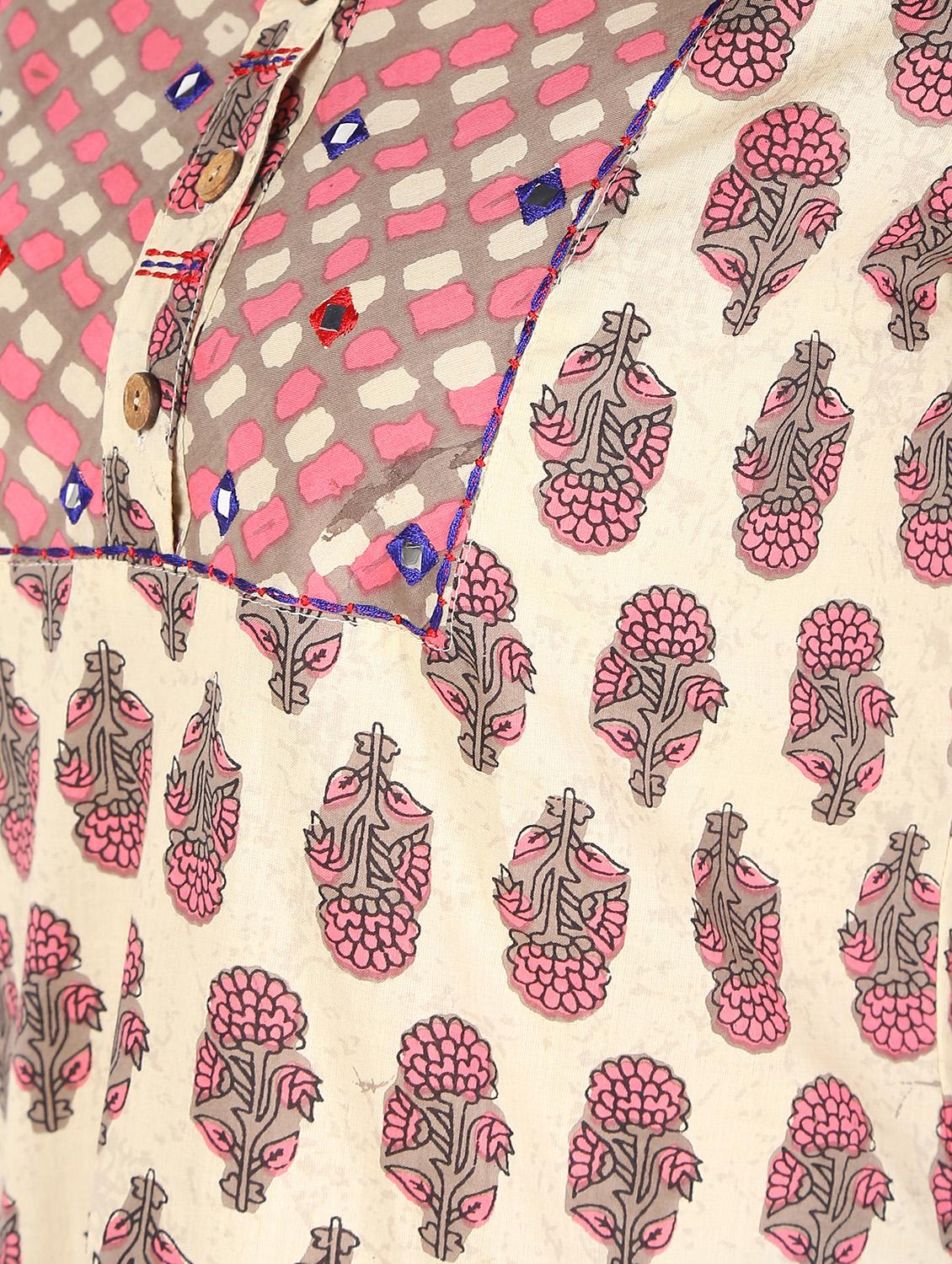 printed straight kurti - 16520024 - Zoom Image - 6