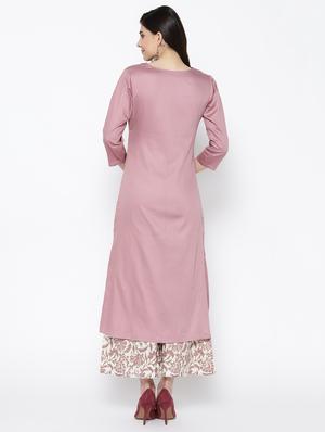 solid kurta palazzo set - 16523275 - Standard Image - 3