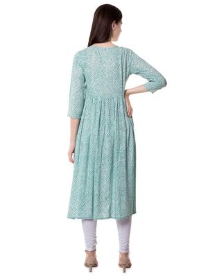 printed anarkali kurta - 16523411 - Standard Image - 3