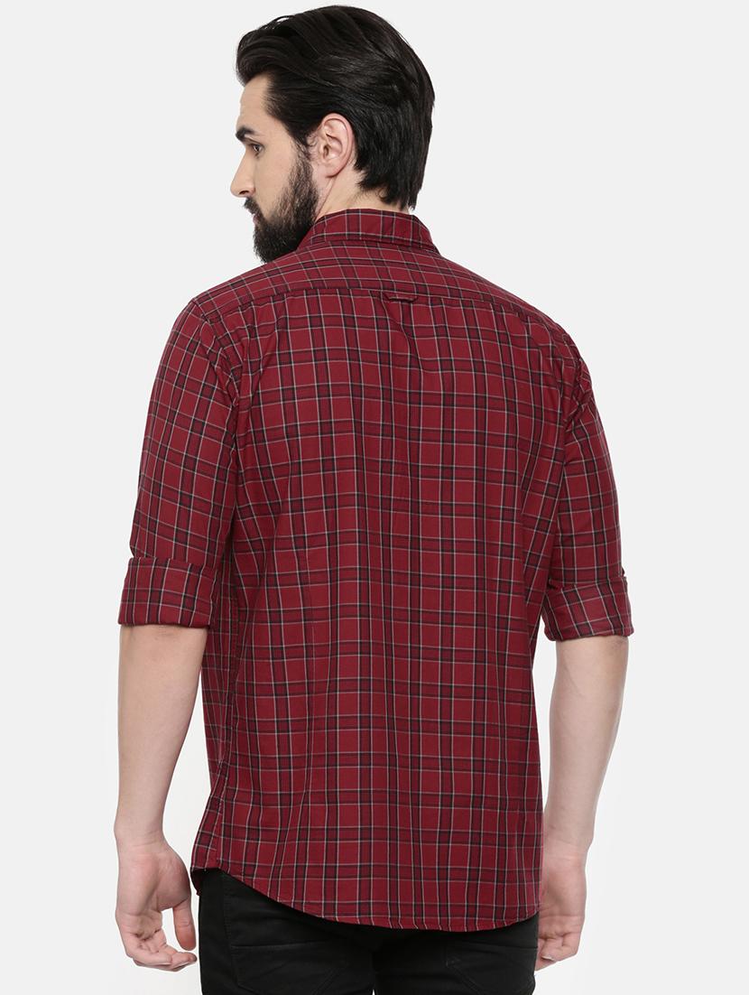 red checkered casual shirt - 16523937 - Zoom Image - 3