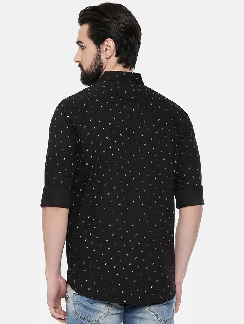 black printed casual shirt - 16523951 - Zoom Image - 3