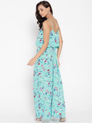 ruffle detail floral maxi dress - 16524153 - Standard Image - 3